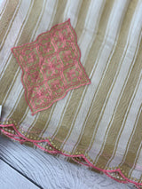 Tissue mix Soft silk saree with embroidery MS8146