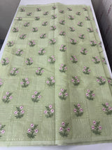 Netkota embriodery saree MS1496 Pastel PistaGreen