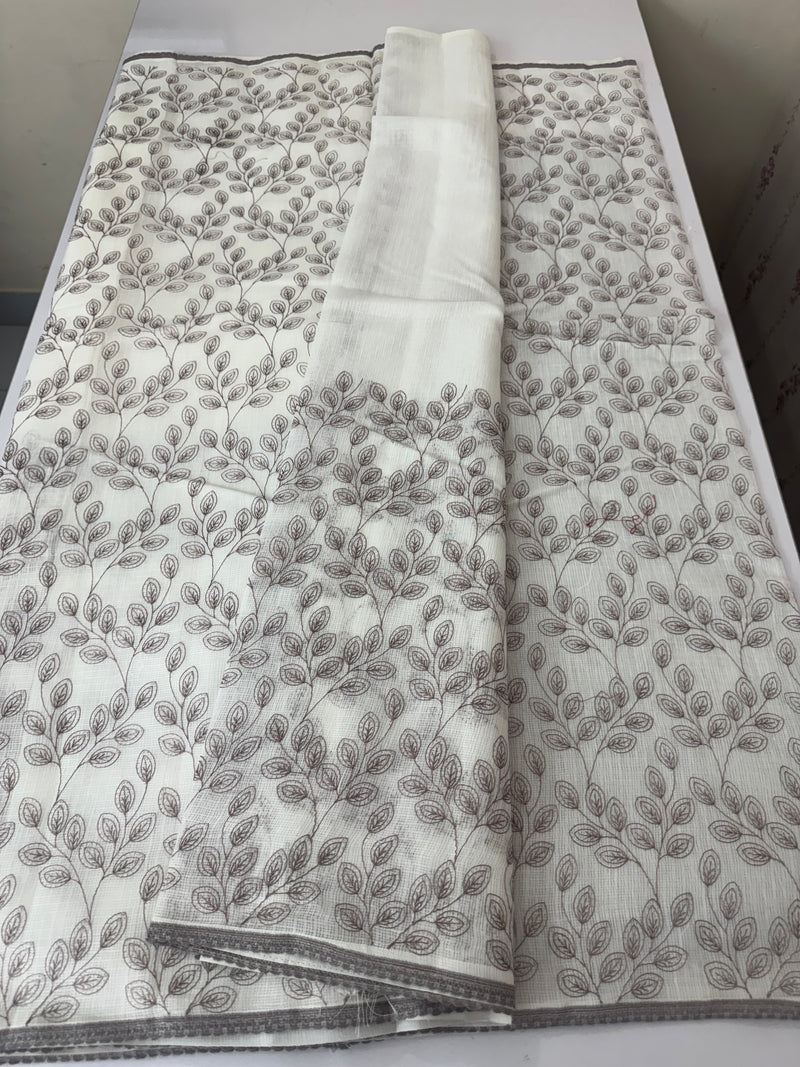 Kota cotton embriodery saree MS1490