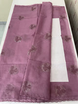 Semi Organza saree with embroidery - MSH375