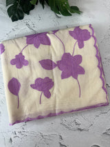 Mul chanderi applique work saree MSH170