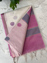 Bhagalpuri Semi tussar saree with polka dots MS780