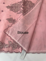 NetKota Applique work saree  MS6798- Pink