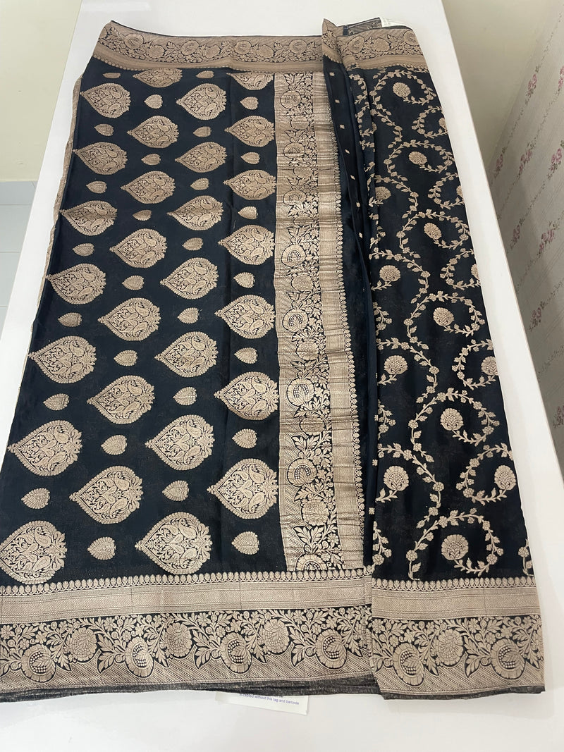 Semi Banarasi Georgette saree MKGS721