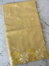 Soft Tissue kota embroidery saree MSK4660 Yellow