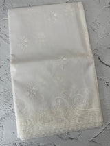 Dyeable Soft Organza saree with thread work - MSH196 White
