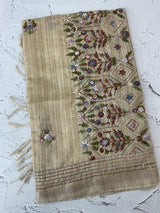 Handworked Blended tussar silk saree MS90543 (13)