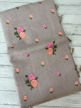 Tissue mix Soft silk saree with embroidery MS8189- Pastel DuskyLavender