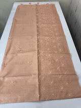Butter silk saree with embroidery MTS569