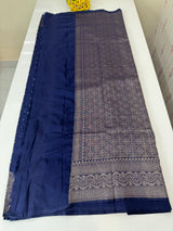 Semi Banarasi Georgette saree MKGS612 DarkBlue