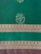 Kanchi Silk cotton saree with zari weaving - MSK897