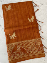 Printed Blended tussar saree - MS8635