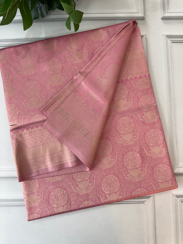 Premium Pastel soft silk Saree - MKP983 Pastel Pink