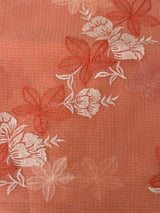 Kota checks saree with embroidery MS7699- Peach