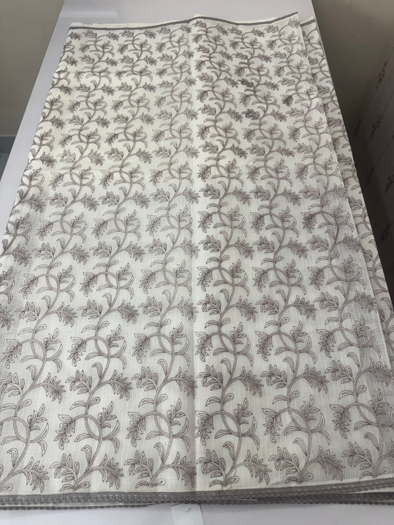 Kota cotton embriodery saree MS1490