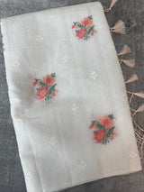 Silky kota embroidery saree MSK654