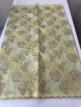Jute Linen saree with zari & thread work MSH206 - PastelGreen