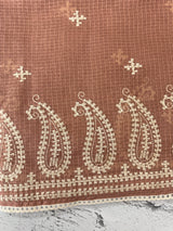 Silky kota saree with embriodery MS2564- DuskyPeach