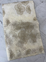 Soft Organza saree with thread work - MSH910 White