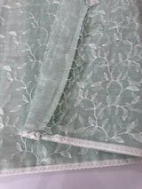 Kota embriodery saree MS1455 Pastel BluishGreen
