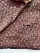 Brocade soft silk saree with blouse MSB789