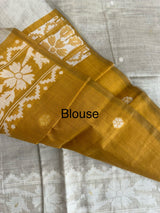 Jamdani silk Cotton Saree with blouse MS12552