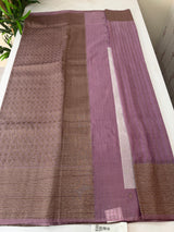 Semi banarasi Khaddi Georgette saree - SYANRTC DARK LAVENDER