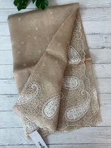 Viscose Organza saree with embriodery-MS14414