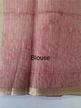 Soft Jute tissue saree with embroidery MJT671