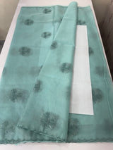 Organza saree with embroidery - MSH375 LightBlue