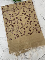 Bhagalpuri Semi tussar saree with embroidery MST677