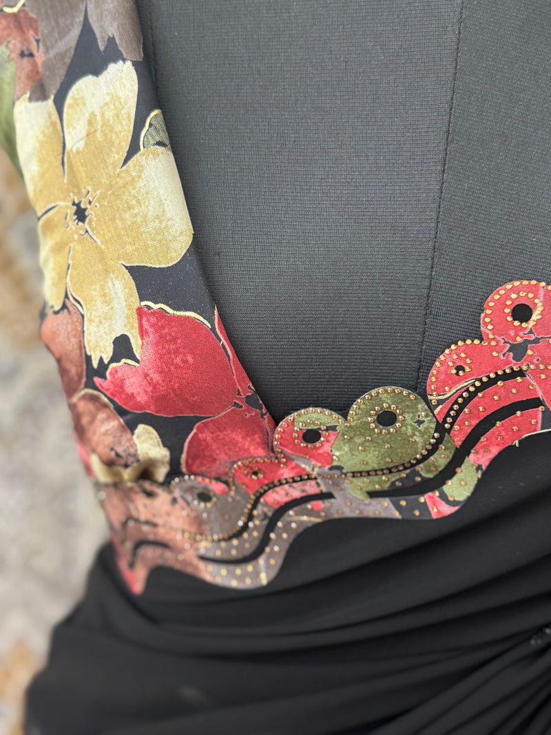 Pure Georgette saree MGS78 _ Black