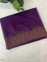 Semi Organza saree with embroidery borders - MSH296