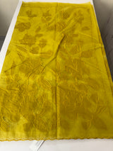 Semi organza saree with appliqué work - MSH906