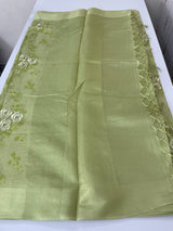 Tissue silk saree with embroidery MSH240
