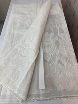 NetKota Applique work saree   -MSH998 White