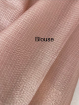 Silky kota embroidery saree MS5409 PastelPeach