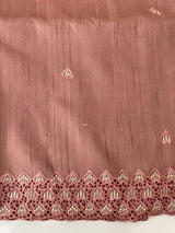 Blended tussar saree with cutwork - MSHK679 NudePeach