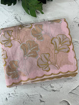 Jute Linen saree with zari & thread work MSH206 - Lavender
