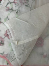 Soft Netkota saree with cross stitch embroidery MSH210
