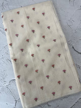 Moonga checks saree with embroidery MSH244 Offwhite