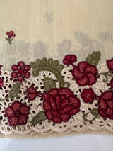 Cutwork Blended tussar saree MTS610 - Dark Beige