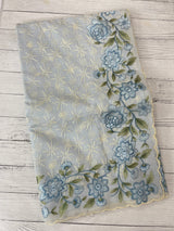 Phulkari NetKota embroidery saree - MSH126 PowderBlue