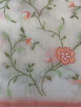 Soft Netkota saree with cross stitch embroidery MSH210