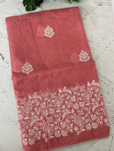 Soft kota checks saree with embroidery - MS7676