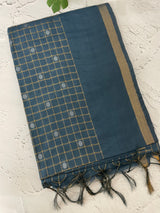 Bhagalpuri Semi tussar saree MS896 - GreyishBlue