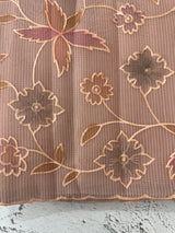 Moonga checks saree with prints and embroidery MSH154- DuskyPeach