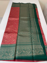 Brocade semi silk saree MS67443