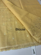 Soft kota silk saree with applique work MS85432