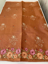 Silky kota embroidery saree MSK4333